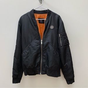 Longclothing Bomber Jacket - Oblivion back print Large